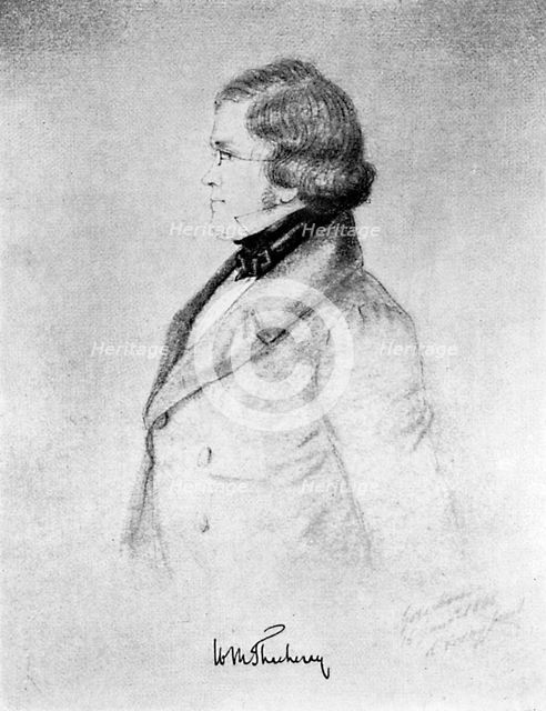 William Makepeace Thackeray, Anglo-Indian novelist, (1912).  Creator: Unknown.
