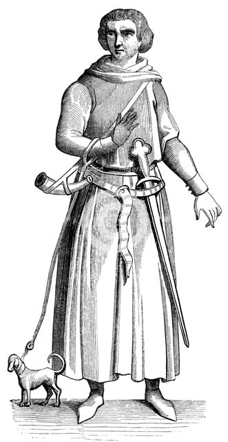 William Malgeneste, the king's huntsman, 1849. Artist: Unknown