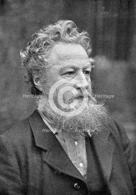 William Morris (1834-1896), English socialist, artist, craftsman and poet. Artist: Unknown