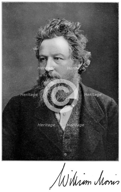William Morris, 19th-century English artist, writer, socialist and activist, (1901). Artist: Unknown