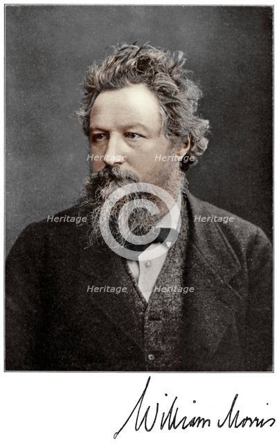 William Morris, 19th-century English artist, writer, socialist and activist, (1901). Artist: Unknown
