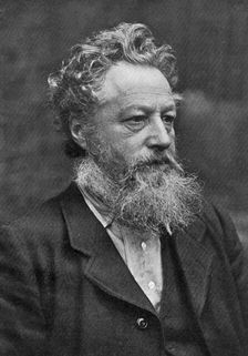 William Morris, English artist, writer, socialist activist and pioneer of eco-socialism, (1911). Creator: Emery Walker