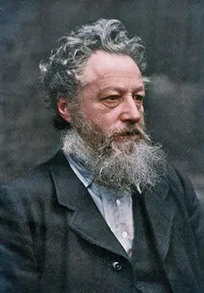 William Morris, English artist, writer, socialist activist and pioneer of eco-socialism, (1911). Creator: Emery Walker