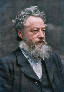 William Morris, English artist, writer, socialist activist and pioneer of eco-socialism, (1911). Creator: Emery Walker