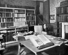 William Morris's study, Kelmscott Manor, Kelmscott, Oxfordshire, 1901