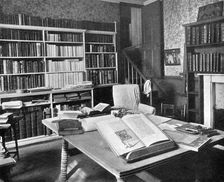 William Morris's study, Kelmscott Manor, Kelmscott, Oxfordshire, 1901