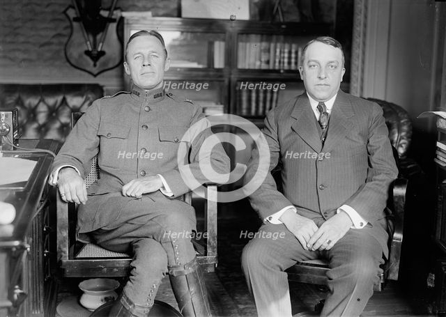 William Moulton Ingraham, Asst. Secretary of War, with His Successor Benedict Crowell,1917 Creator: Harris & Ewing.