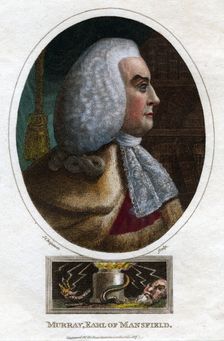 William Murray, 1st Earl of Mansfield, (1817).Artist: J Chapman
