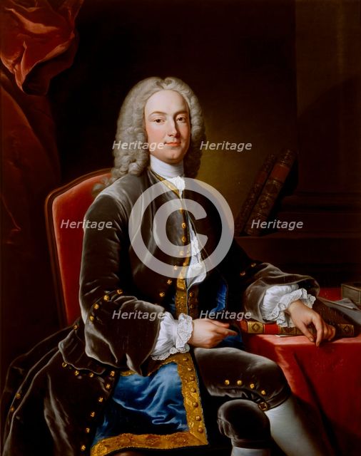 William Murray, Earl of Mansfield, British lawyer, politician and judge, c1738. Artists: Jean Baptiste van Loo, John Giles Eccardt.