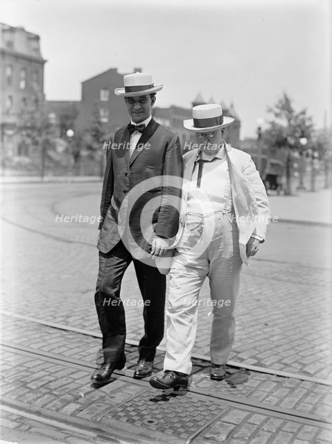 William O'Connell Bradley, Governor of Kentucky, Right, with Sen. N. Bryan, 1913. Creator: Harris & Ewing.