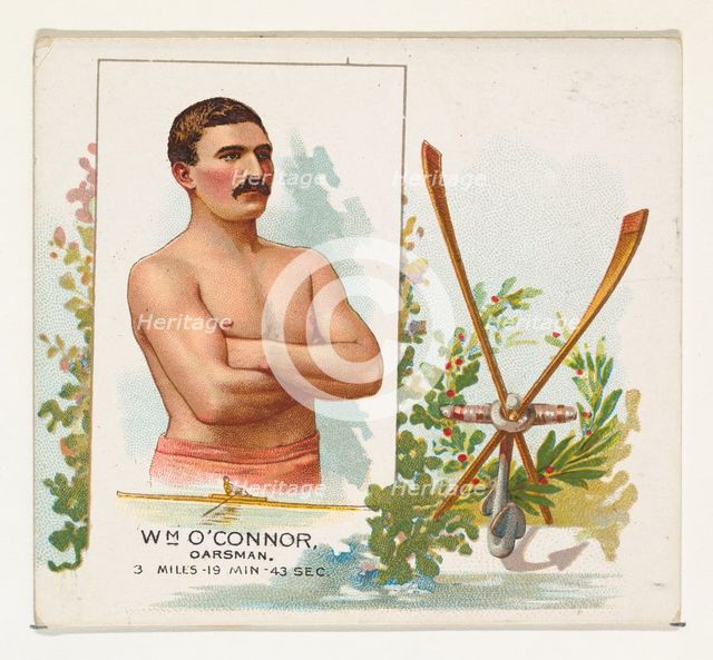 William O'Connor, Oarsman, from World's Champions, Second Series (N43) for Allen & Ginter ..., 1888. Creator: Unknown.