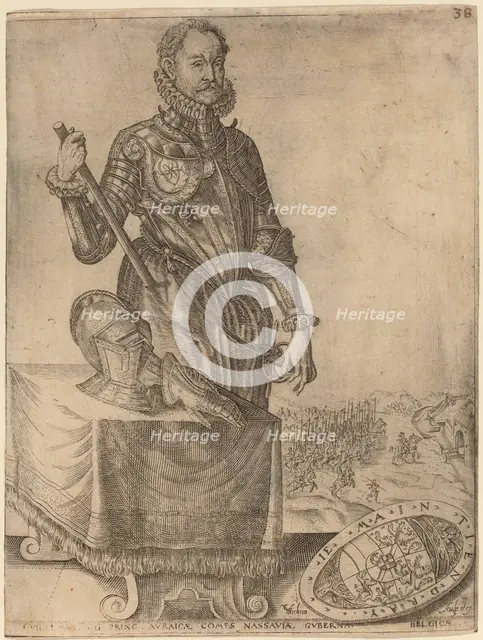 William of Nassau, Prince of Orange. Creator: Christoffel van Sichem I.