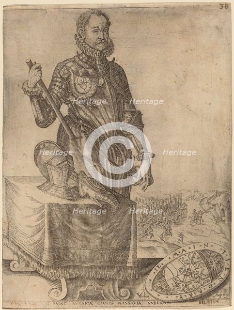 William of Nassau, Prince of Orange. Creator: Christoffel van Sichem I.