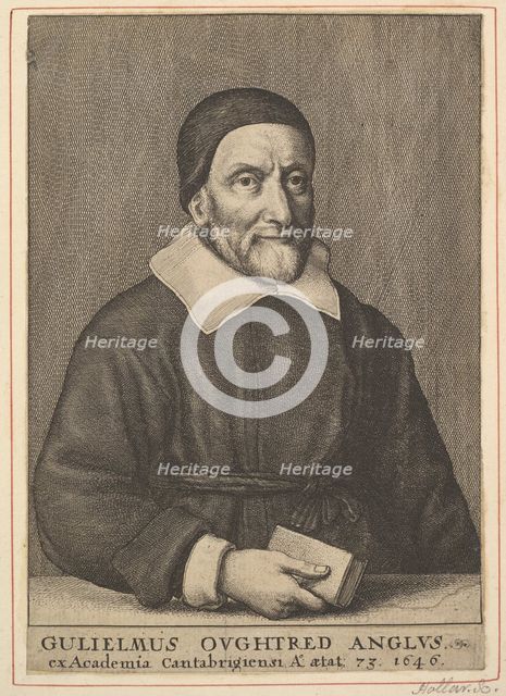 William Oughtred, 1644. Creator: Wenceslaus Hollar.