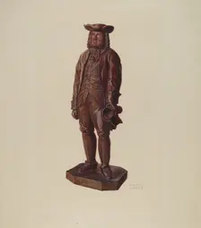 William Penn Carving, c. 1938. Creator: Frances Lichten