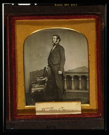 William Penn Cresson, full-length portrait, standing, facing left..., between 1847 and 1850. Creator: John Jabez Edwin Mayall