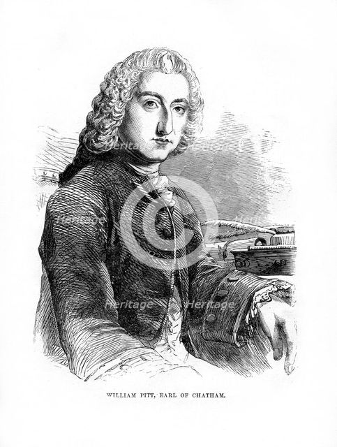 William Pitt, 1st Earl of Chatham, British Whig statesman, 1872. Artist: Unknown