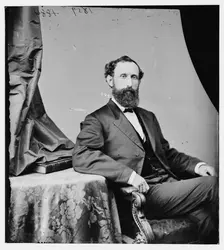 William Pitt Kellogg of Louisiana, between 1860 and 1875. Creator: Unknown