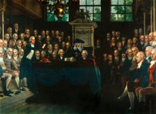 William Pitt, the Younger, Addressing the Commons 1793, (1947). Creator: Anton Hickel