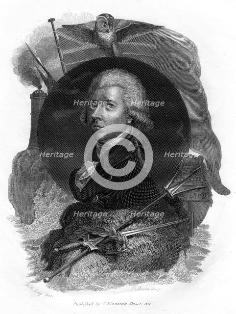 William Pitt, the Younger, British politician and Prime Minister, 1814.Artist: J Brown