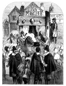 William Prynne (1600-1669) in the pillory, c1902