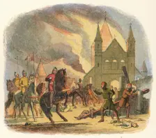 William receives a fatal hurt at Mantes 1087 (1864). Artist: James William Edmund Doyle