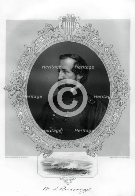 William Rosecrans, Union general during the American Civil War, 1862-1867. Artist: Unknown