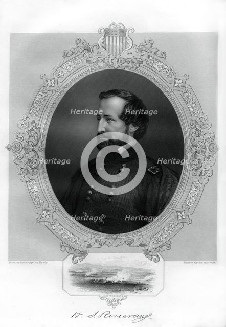 William Rosecrans, Union general during the American Civil War, 1862-1867. Artist: Unknown