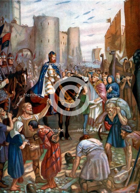 'William Rufus at the Tower of London', late 11th century, (c1920).Artist: Charles Goldsborough Anderson