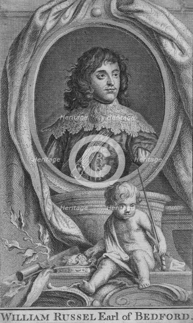'William Russel Earl of Bedford', c1742. Artist: Jacobus Houbraken.