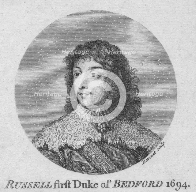 'William Russell, 1st Duke of Bedford', c1758. Artist: Simon François Ravenet.