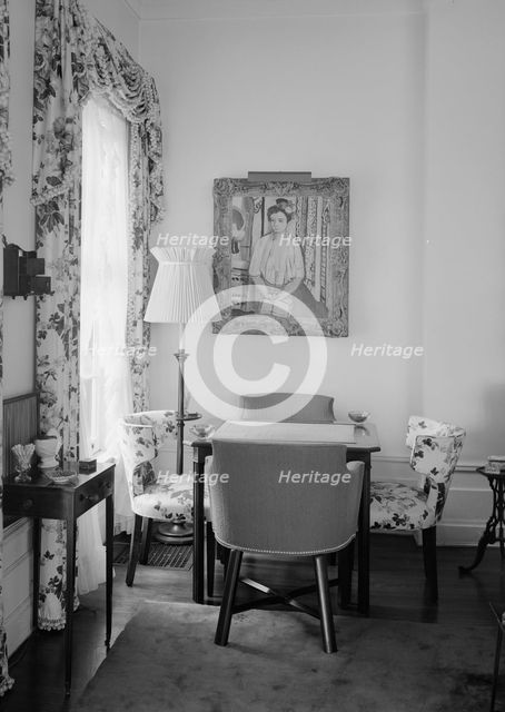 William S Paley, residence in Manhasset, Long Island, 1942. Creator: Gottscho-Schleisner, Inc.