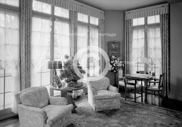 William S Paley, residence in Manhasset, Long Island, 1942. Creator: Gottscho-Schleisner, Inc.