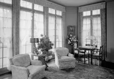 William S Paley, residence in Manhasset, Long Island, 1942. Creator: Gottscho-Schleisner, Inc