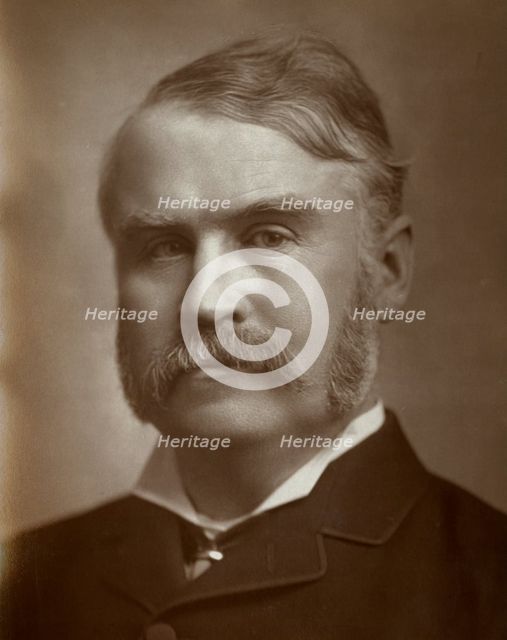 William Schwenck Gilbert, British artist, librettist, playwright and writer, 1883. Artist: St James's Photographic Co
