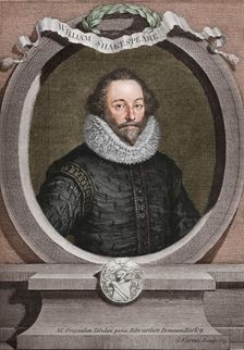 William Shakespeare (1564-1616), English poet and playwright, 1721, (1913). Artist: George Vertue