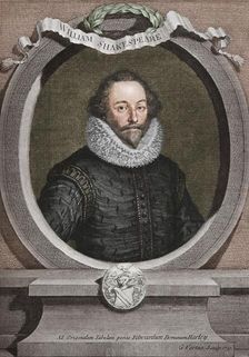 William Shakespeare (1564-1616), English poet and playwright, 1721, (1913). Artist: George Vertue