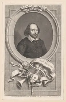 William Shakespeare, 1747. Creator: Jacobus Houbraken