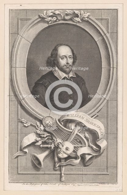 William Shakespeare, 1747. Creator: Jacobus Houbraken.
