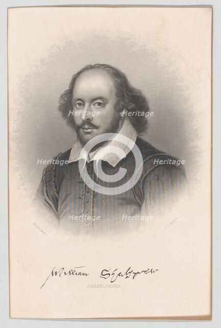 William Shakespeare, 1856. Creator: John Chester Buttre.