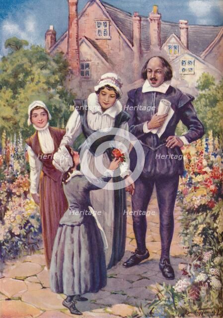 'William Shakespeare - A Dainty Bloom for the King of Poets', c1925. Artist: Charles Dudley Tennant.