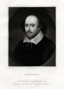 William Shakespeare, English playwright, 19th century.Artist: E Scriven