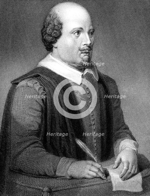 William Shakespeare, English poet and playwright, (1820). Artist: William Finden