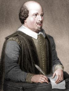 William Shakespeare, English poet and playwright, (1820). Artist: William Finden