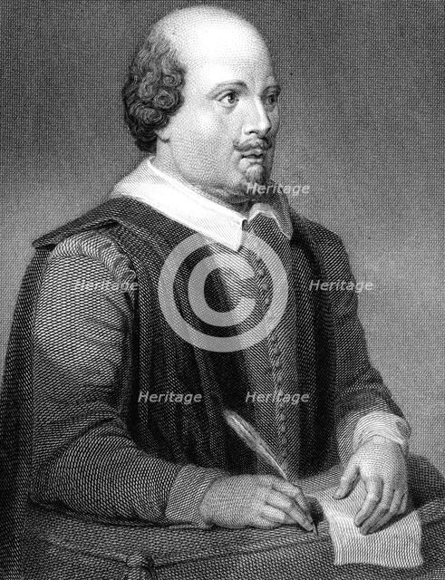 William Shakespeare, English poet and playwright, (1820). Artist: William Finden