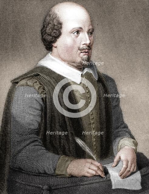 William Shakespeare, English poet and playwright, (1820).  Artist: William Finden.