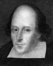 William Shakespeare, English poet and playwright. Artist: J Cochran