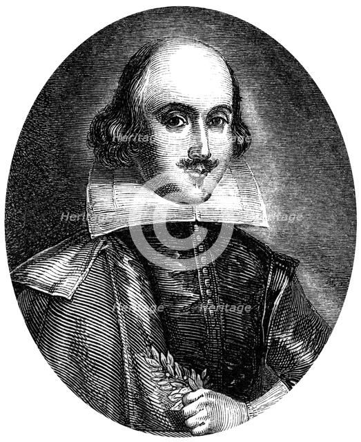 William Shakespeare, English poet and playwright. Artist: WT Green