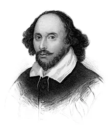 William Shakespeare, English poet and playwright, (c1850)