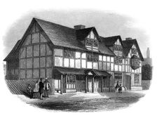 William Shakespeare's house, Stratford-upon-Avon, Warwickshire, late 19th century